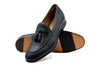 Bologna Italian Deerskin Leather Tassel - Black