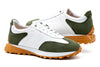 Milano Tumbled Glove Leather Sneakers - Cypress