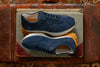 Milano Italian Suede Sneakers - Marinho