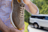 Milano Italian Suede Sneakers - Stone