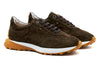 Milano Italian Suede Sneaker - Umber