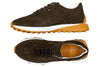 Milano Italian Suede Sneaker - Umber