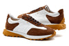 Milano Tumbled Glove Leather Sneaker - Chestnut