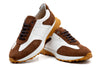 Milano Tumbled Glove Leather Sneaker - Chestnut