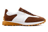 Milano Tumbled Glove Leather Sneaker - Chestnut