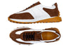 Milano Tumbled Glove Leather Sneaker - Chestnut