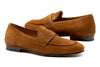 Bologna Italian Suede Penny Loafer - Tobacco