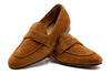 Bologna Italian Suede Penny Loafer - Tobacco
