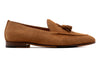 Bologna Italian Suede Tassel Loafers - French Roast