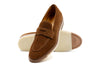 Tuscan Italian Suede Penny - Tobacco