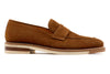 Tuscan Italian Suede Penny - Tobacco