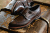 Tuscan Italian Calf Leather Double Monk - Black Oak
