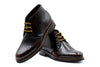 Napoli Italian Saddle Leather Chukka Boots - Blackened Chestnut