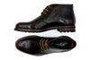 Napoli Italian Saddle Leather Chukka Boots - Blackened Chestnut