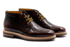 Napoli Italian Saddle Leather Chukka - Blackened Chestnut
