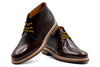 Napoli Italian Saddle Leather Chukka - Blackened Chestnut
