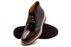 Napoli Italian Saddle Leather Chukka - Blackened Chestnut