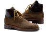 Napoli Premium Italian Suede Lace Up Boots - Earth