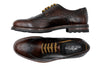 Napoli Italian Saddle Leather Wingtip - Blackened Chestnut