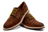 Napoli Italian Suede Wingtip - Snuff