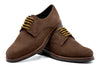 Napoli Premium Italian Suede Plain Toe - Earth