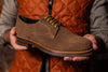 Napoli Italian Suede Plain Toe - Earth