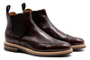 Napoli Italian Saddle Leather Chelsea - Blackened Chestnut