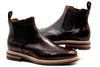 Napoli Italian Saddle Leather Chelsea - Blackened Chestnut