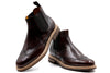 Napoli Italian Saddle Leather Chelsea - Blackened Chestnut