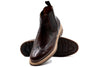 Napoli Italian Saddle Leather Chelsea - Blackened Chestnut