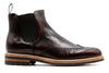 Napoli Italian Saddle Leather Chelsea - Blackened Chestnut