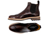 Napoli Italian Saddle Leather Chelsea - Blackened Chestnut