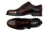 Napoli Italian Saddle Leather Double Monk - Blackened Chestnut