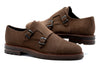 Napoli Italian Suede Double Monk - Earth