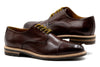 Napoli Italian Saddle Leather Cap Toe - Walnut
