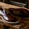 Napoli Italian Saddle Leather Cap Toe - Walnut
