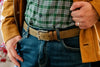 Bill Kudu Leather Belt - Mocha