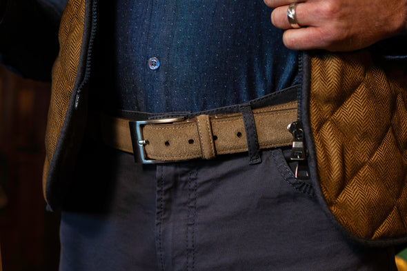 Royal Suede Belt - Khaki