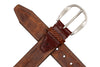 Durango Italian Saddle Leather Belt - Chestnut
