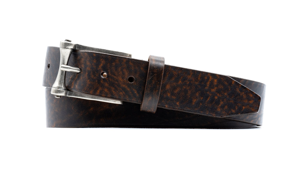 Briggs Vintage Italian Saddle Leather Belt - Old Wood