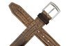 Bermuda Braid Alligator Grain Belt - Burnt Pecan