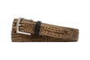 Bermuda Braid Alligator Grain Belt - Burnt Pecan