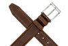 Bill American Bison Leather Belt - Chestnut