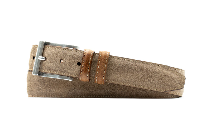Bill Suede Belt - Khaki