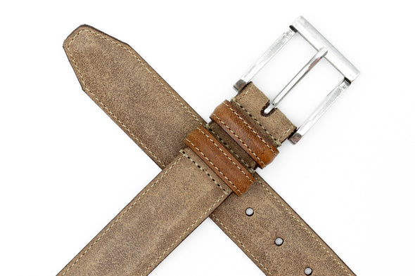 Bill Suede Belt - Khaki