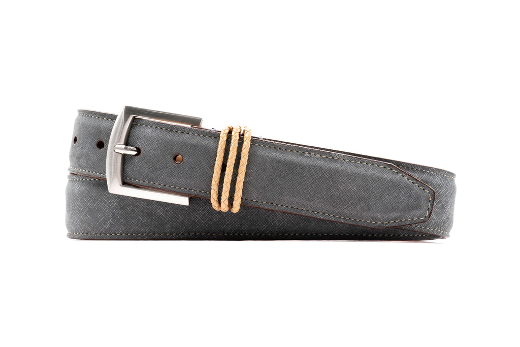 Bermuda Braid Nubuck Belt - Shark
