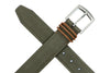 Bermuda Braid Nubuck Belt - Moss
