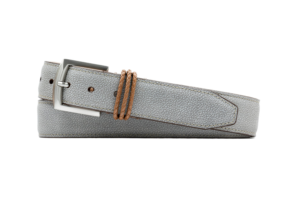 Bermuda Braid Nubuck Belt - Stone