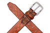 Harris Italian Saddle Leather Belt - Chestnut