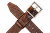 Hunter Italian Alligator Grain Belt - Aged Bark